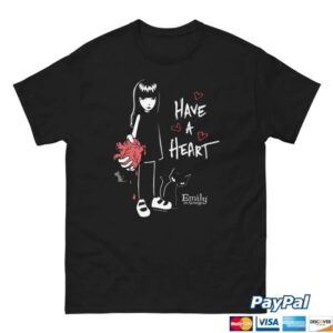 Emily Strange Merch Store Have A Heart Tee Black