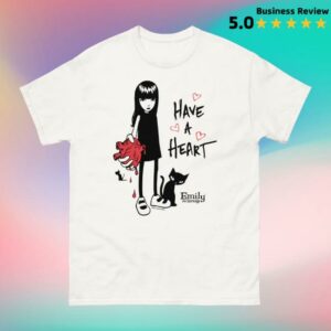 Emily Strange Merch Store Have A Heart Tee White
