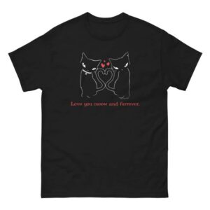 Emily Strange Merch Store Meow And Furrever Tee Black