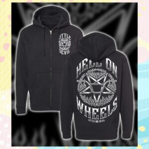 Little Devil Brand Merch Store Hell On Wheels Zipper Hood