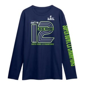 Simply Seattle Storm Merch Seattle Seahawks On Top Super Bowl Champions Navy Long-Sleeve T-Shirt