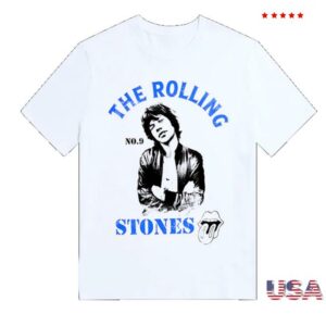 The Rolling Stones Shop Merch Store Mick Graphic Pose White T-Shirt