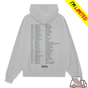 Kohai Store Merch Wave To Earth 0.03 Na Tour Light Gray Hoodie