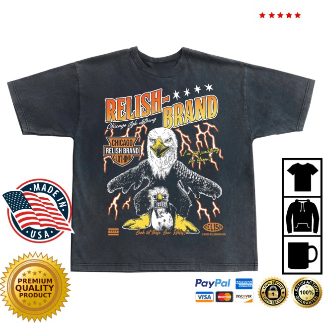 Relish Brand Store Merch I’ve Got Something For Yoou – Eagle Tee – Vintage Black