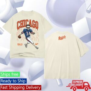 Relish Brand Store Merch 2025 Chicago Legacy Football Tee Off White