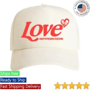 Eatandys Shop Merch Store Andys Frozen Custard Love Trucker Hat