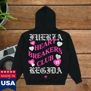 Fuerza Regida Store Merch Heartbreakers – Hoodie Black