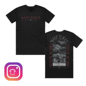 Sleep Token Merch Store Shop Even In Arcadia Arch Tee Black