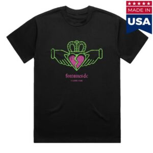 Fontaines Dc Shop Merch Store I Love You Black T-Shirt