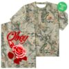kenny obey clothing store merch airbrushed rose heavyweight t shirt wpsdd