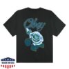 Obey Clothing Store Merch Airbrushed Rose Heavyweight T-Shirt