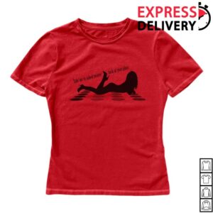 Sabrina Carpenter Store Merch Naked Twister Red Baby Tee