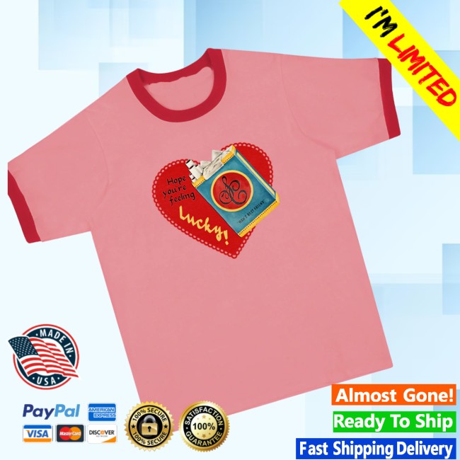 Sabrina Carpenter Store Merch Feeling Lucky Ringer Tee Sabrina Carpenter Store Merch Feeling Lucky Ringer Tee