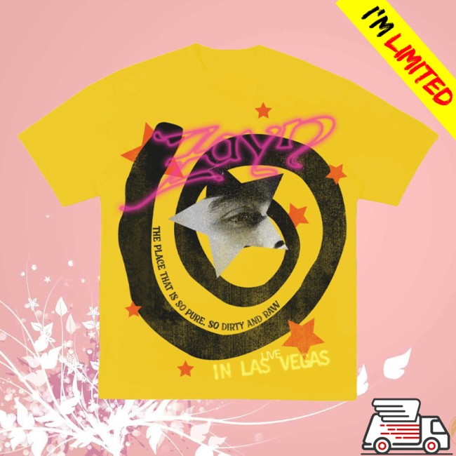 Zayn Official Store Merch Collage Live In Vegas Tee Zayn Official Store Merch Collage Live In Vegas Tee