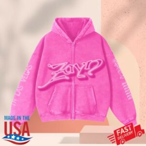 Zayn Official Store Merch Zayn Airbrush Pink Las Vegas Hoodie