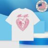 Sike Ops Shop Merch Store Love Bomber Distressed White Pink Tee