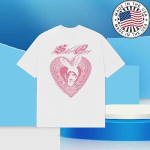 Sike Ops Shop Merch Store Love Bomber Distressed White Pink Tee