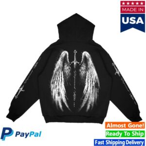 Sad Boyz Merch Store Shop Angel Wingz Zip Up Hoodie