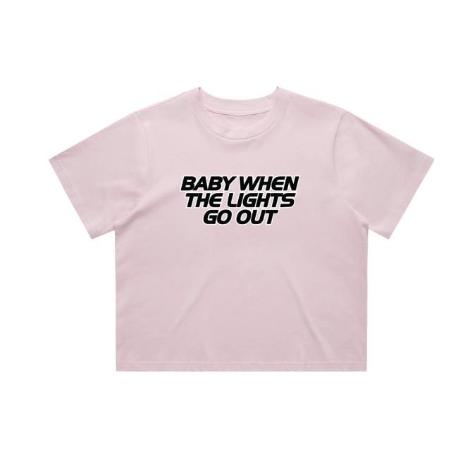 Five Official Merch Store Baby When The Lights Go Out Crop Tee 3 Five Official Merch Store Baby When The Lights Go Out Crop Tee