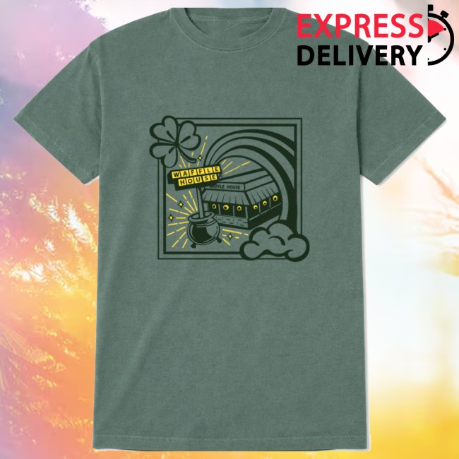 Waffle House Store Merch Waffle House St. Patricks Day T-Shirt 2 Waffle House Store Merch Waffle House St. Patricks Day T-Shirt
