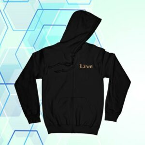 Live The Band Merch Store Moon Zip Hoodie
