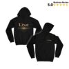Live The Band Merch Store Moon Zip Hoodie