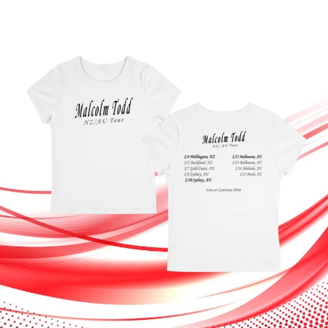 Onrepeat Store Merch Malcolm Todd Ladies Tour Tee 2 Onrepeat Store Merch Malcolm Todd Ladies Tour Tee