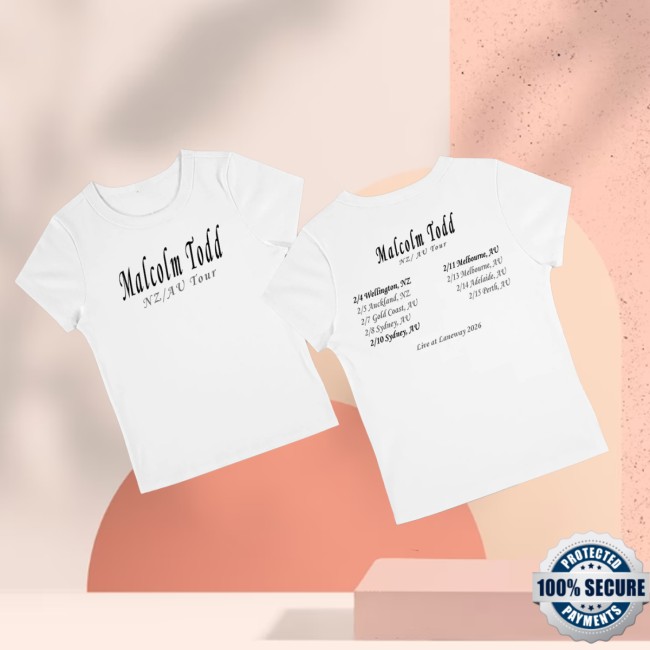 Onrepeat Store Merch Malcolm Todd Ladies Tour Tee 3 Onrepeat Store Merch Malcolm Todd Ladies Tour Tee
