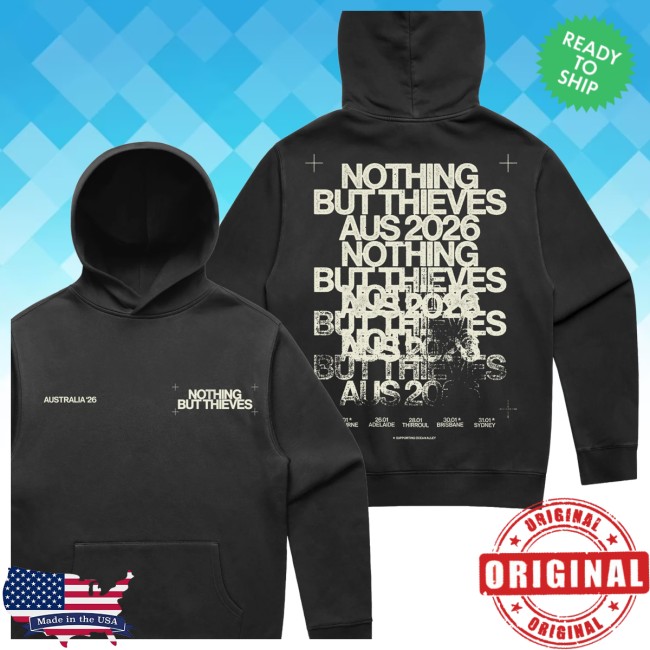 Onrepeat Store Merch Repeat Logo 2026 Australia Tour Vintage Black Hood