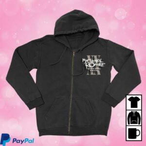 My Chemical Romance Merch Store The Black Parade Tour Zip Hoodie