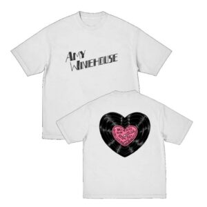 Amy Winehouse Store Merch Shop Heart Vinyl T-Shirt