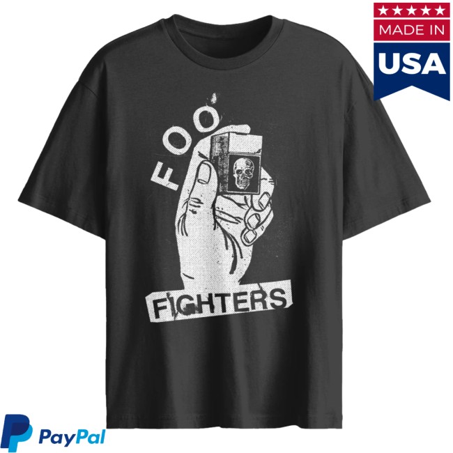 Foo Fighters Store Merch Choose Your Color Lighter In Hand Tee 2 Foo Fighters Store Merch Choose Your Color Lighter In Hand Tee
