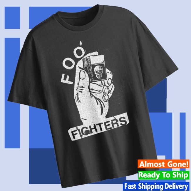 Foo Fighters Store Merch Choose Your Color Lighter In Hand Tee 3 Foo Fighters Store Merch Choose Your Color Lighter In Hand Tee