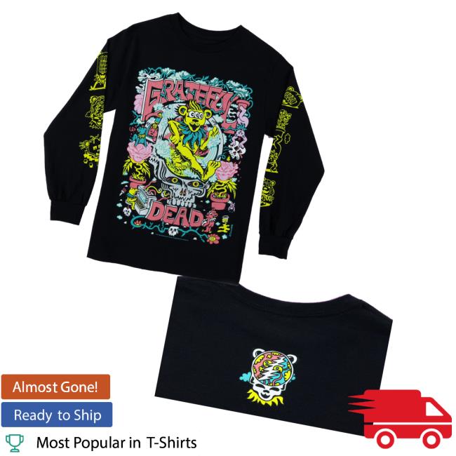 Killer Acid Merch Store Shop Grateful Dead Stealie Black Long Sleeve 3 Killer Acid Merch Store Shop Grateful Dead Stealie Black Long Sleeve