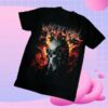 Whitechapel Shop Merch Store Flames Black T-Shirt