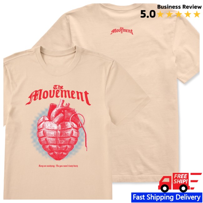 The Movement Store Merch Men's Heart Grenade Short Sleeve Tee 4 The Movement Store Merch Men's Heart Grenade Short Sleeve Tee