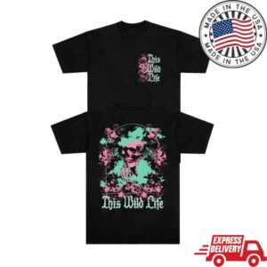 This Wild Life Merch Store Floral Skeleton Tee