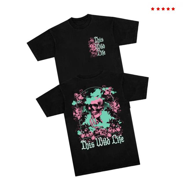 This Wild Life Merch Store Floral Skeleton Tee 3 This Wild Life Merch Store Floral Skeleton Tee