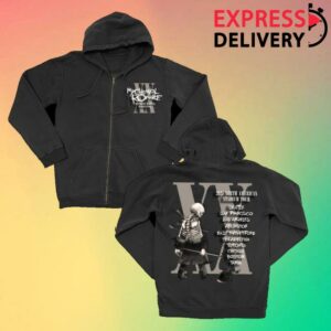 My Chemical Romance Merch Store Shop The Black Parade Tour Zip Hoodie