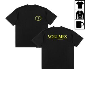 Bon Iver Store Merch Shop Bon Iver Volumes One Black T-Shirt