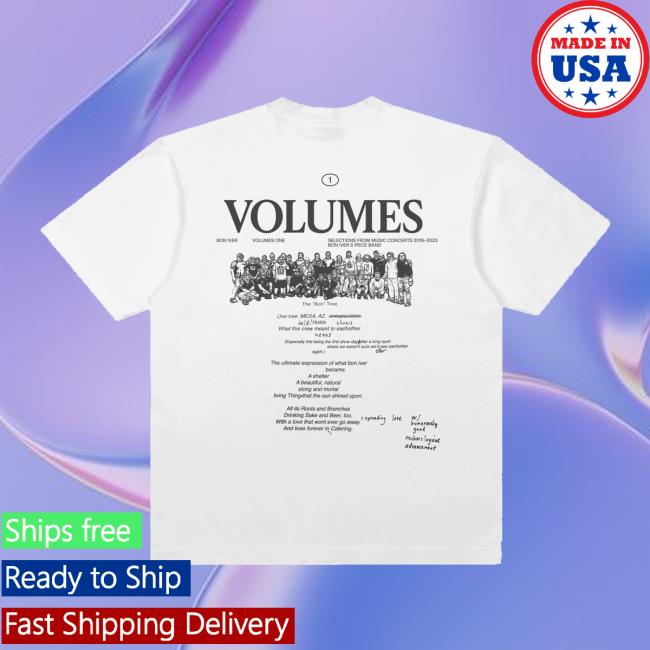 Bon Iver Merch Store Volumes Tree Tee 4 Bon Iver Merch Store Volumes Tree Tee