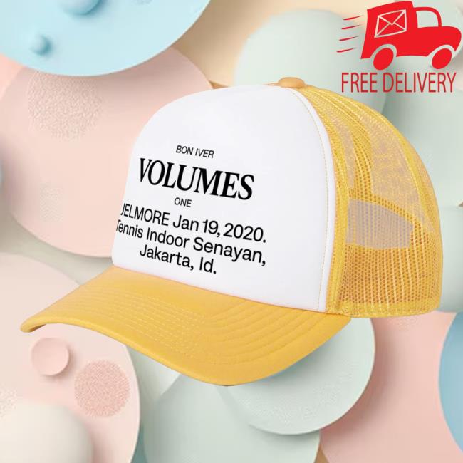 Bon Iver Merch Store Volumes Trucker Hat 2 Bon Iver Merch Store Volumes Trucker Hat