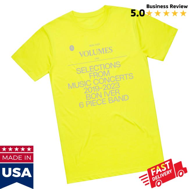Bon Iver Merch Store Volumes V1 Tee 3 Bon Iver Merch Store Volumes V1 Tee