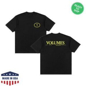 Bon Iver Merch Volumes One Black T-Shirt