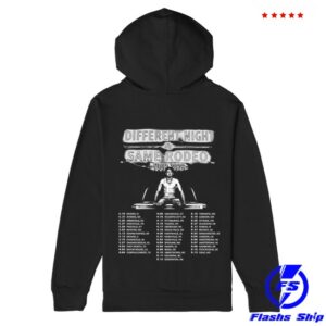 Bailey Zimmerman Store Merch Different Night Same Rodeo 2026 Tour Black Pullover Hoodie
