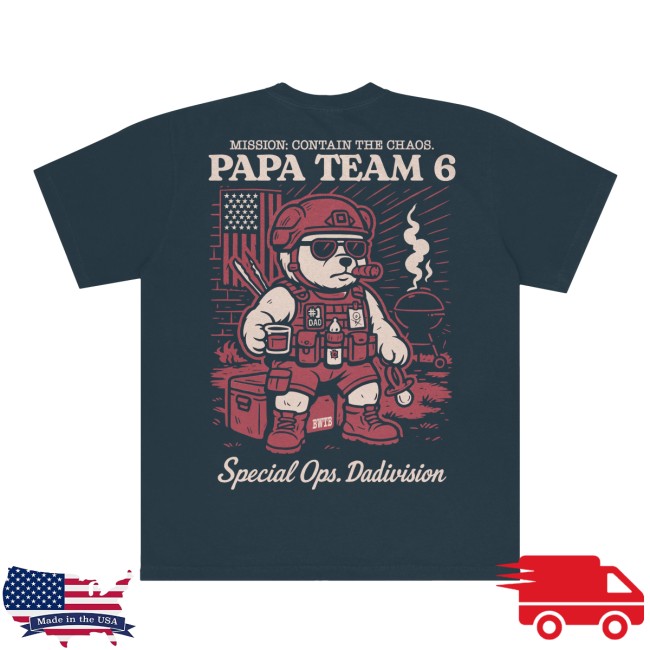Bwtb Store Merch Papa Team 6 Bear Tee 4 Bwtb Store Merch Papa Team 6 Bear Tee