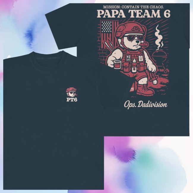 Bwtb Store Merch Papa Team 6 Bear Tee 5 Bwtb Store Merch Papa Team 6 Bear Tee