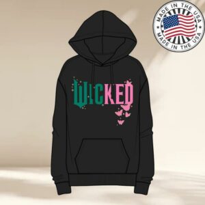 Republic Records Merch Store Glinda & Elphaba Logo Split Juniors Hoodie