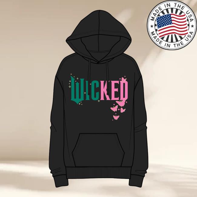 Republic Records Merch Store Glinda & Elphaba Logo Split Juniors Hoodie 2 Republic Records Merch Store Glinda & Elphaba Logo Split Juniors Hoodie