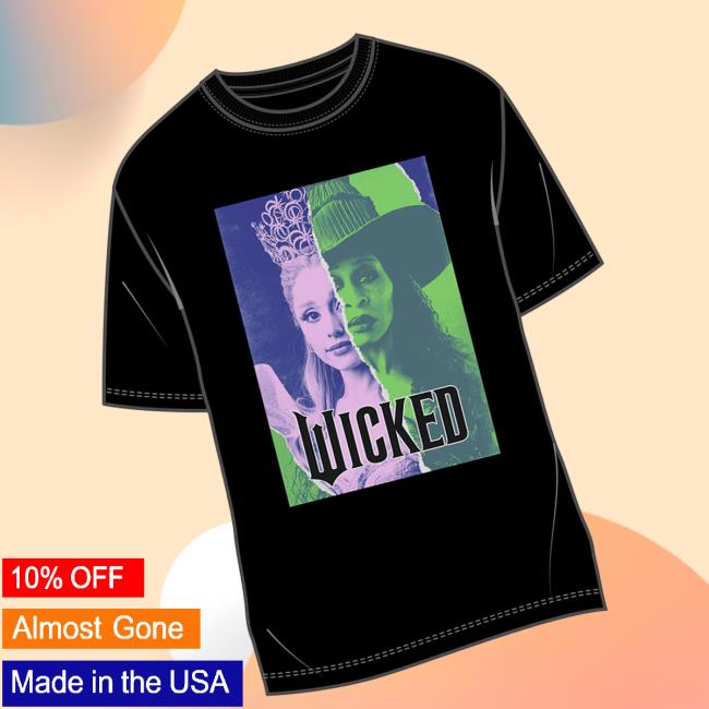 Republic Records Merch Store Glinda & Elphaba Split Juniors Tee 3 Republic Records Merch Store Glinda & Elphaba Split Juniors Tee